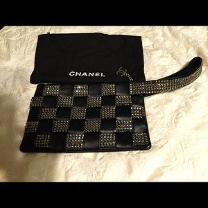 Vintage CHANEL evening wristlet.